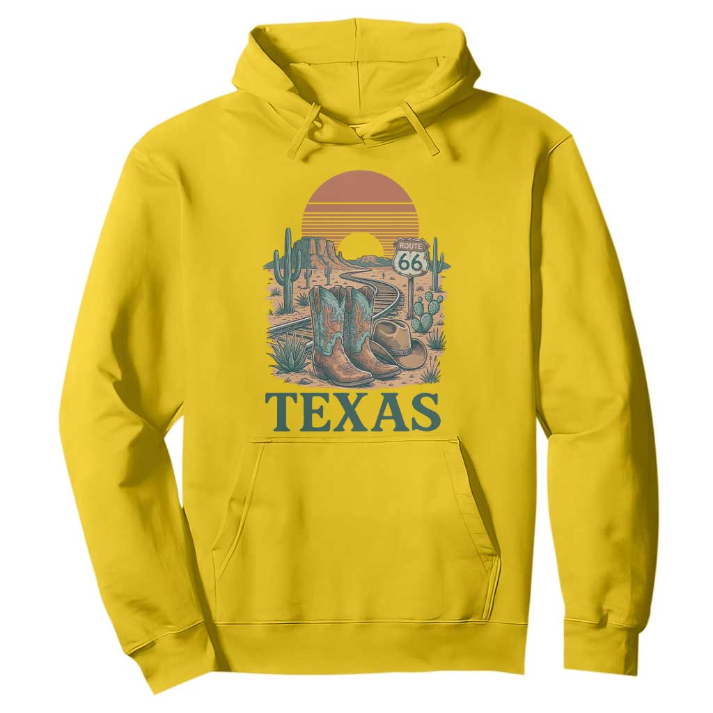 Vintage Route Highway 66 Texas Hoodie Amarillo Road Trip Adventure TS12 Daisy Print Your Wear