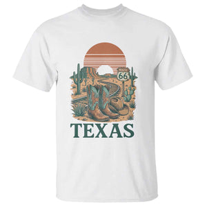Vintage Route Highway 66 Texas T Shirt Amarillo Road Trip Adventure TS12 White Print Your Wear
