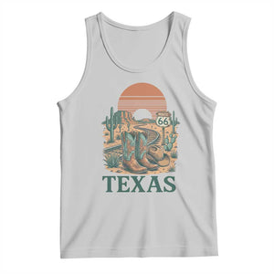 Vintage Route Highway 66 Texas Tank Top Amarillo Road Trip Adventure TS12 Ash Print Your Wear