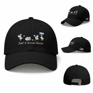 Funny Just A Soccer Goose Baseball Cap Argentina Soccer Lover TS12 Baseball Cap Universal Fit Black Print Your Wear