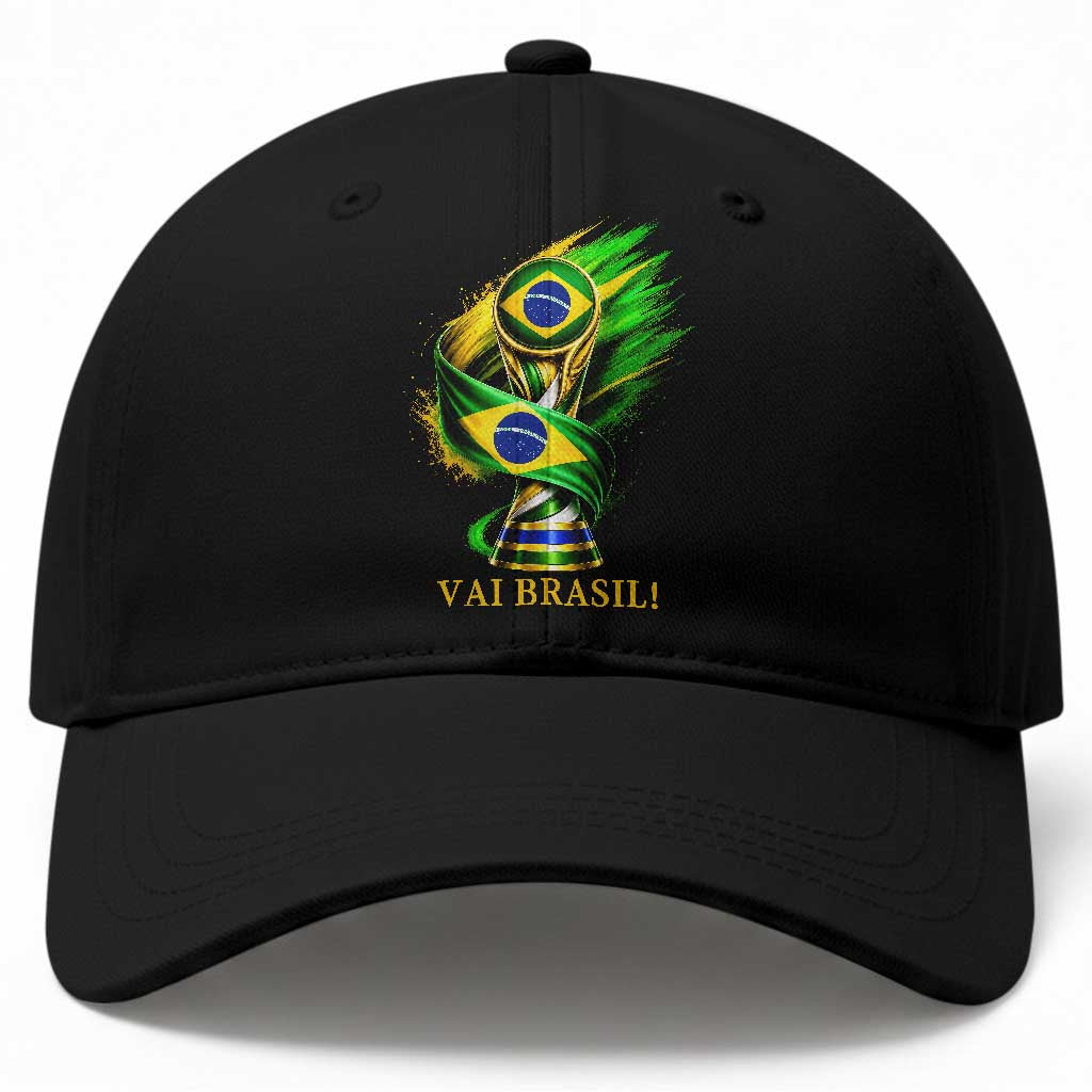 Brazil Soccer Fan 2026 Gift Baseball Cap Vai Brasil TS12 Print Your Wear