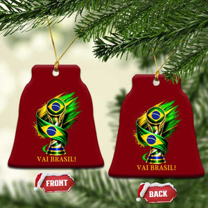 Brazil Soccer Fan 2026 Gift Ceramic Ornament Vai Brasil TS12 Print Your Wear