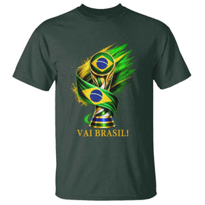 Brazil Soccer Fan 2026 Gift T Shirt Vai Brasil TS12 Dark Forest Green Print Your Wear