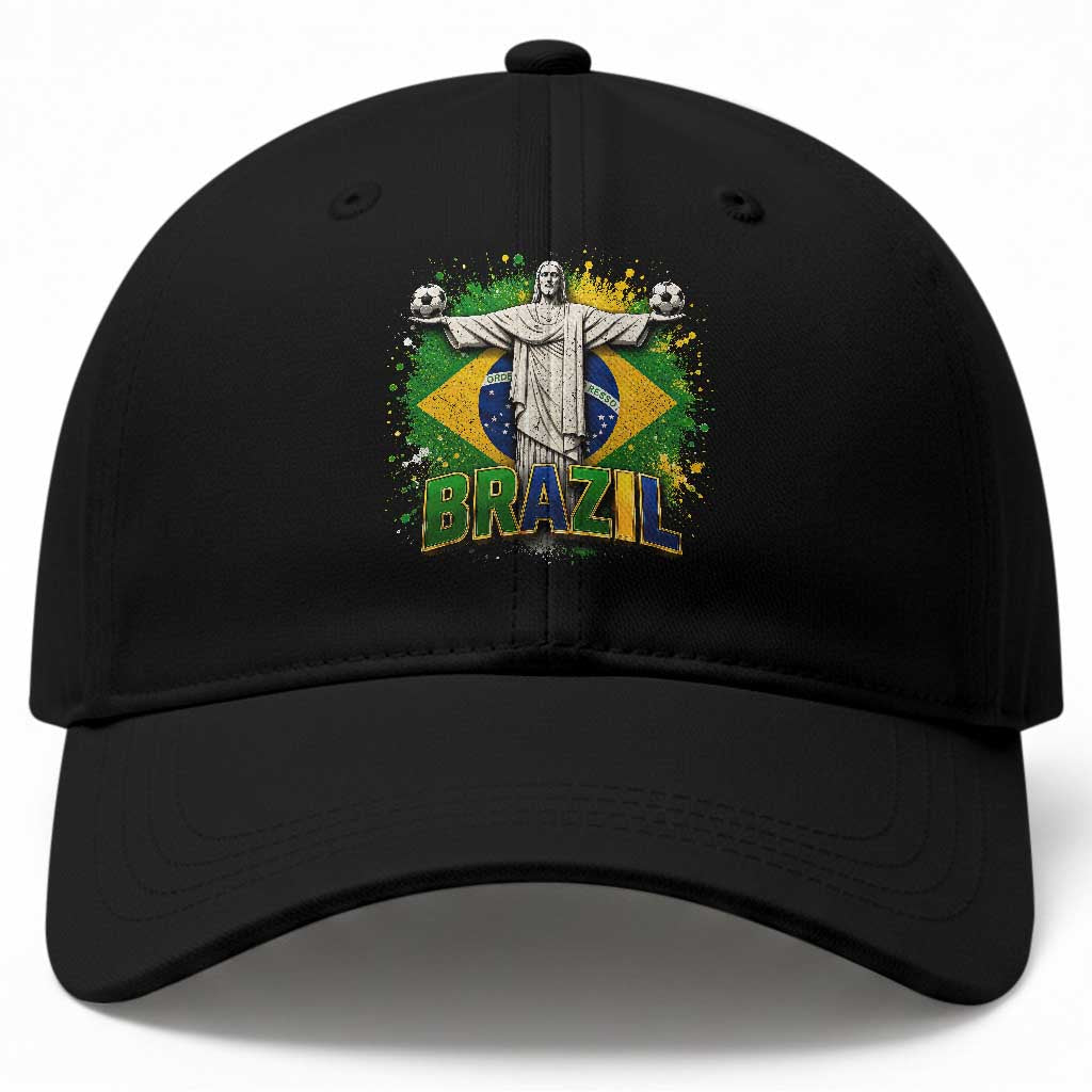 Latin Pride Christ The Redeemer Graphic Baseball Cap Brazilian Football 2026 TS12 Print Your Wear