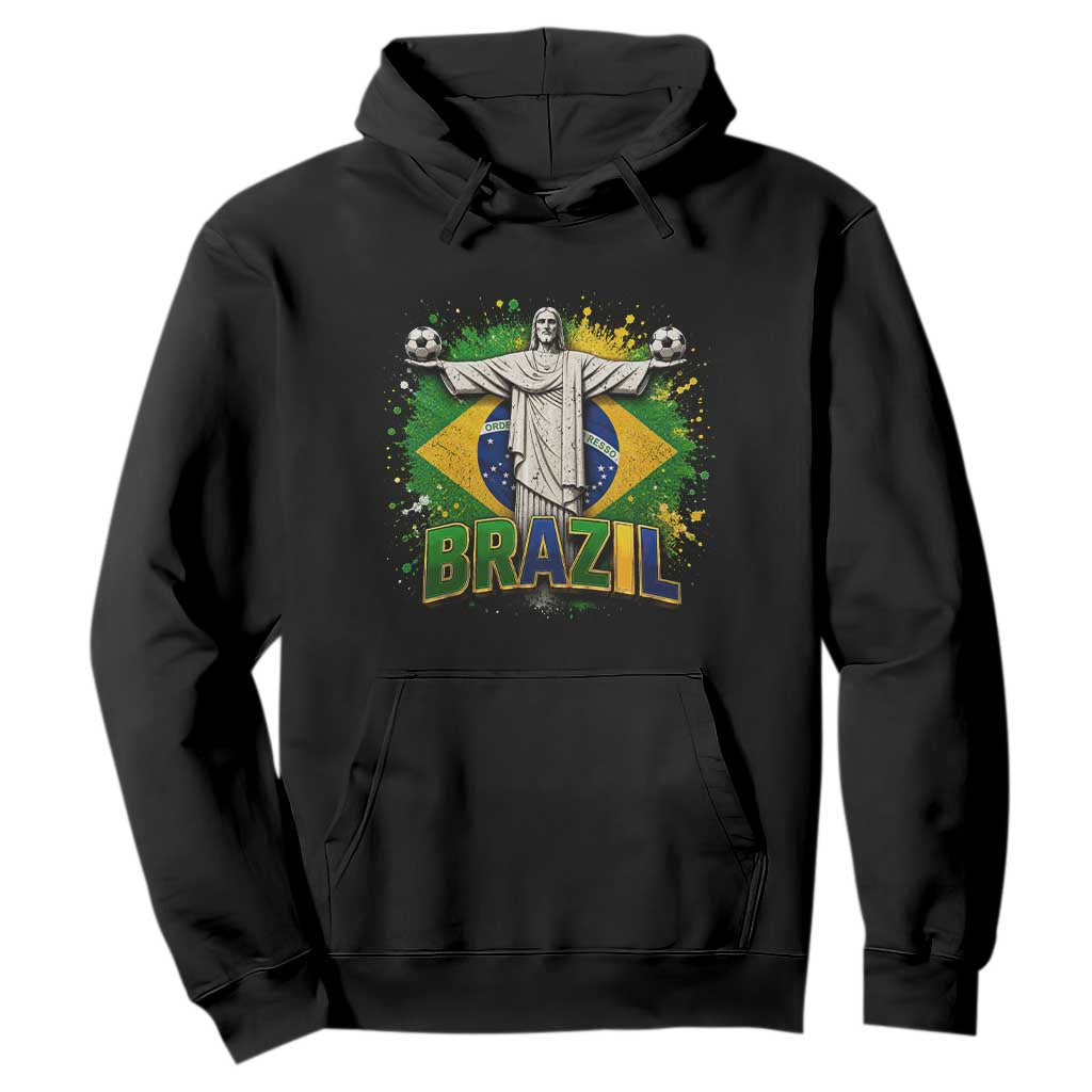 Latin Pride Christ The Redeemer Graphic Hoodie Brazilian Football 2026 TS12 Black Print Your Wear