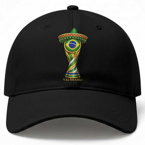 Brazil Football Supporter Gift Baseball Cap Vai Brasil TS12 Print Your Wear