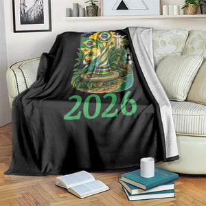 Rumo Ao Hexa Throw Blanket Brazil Soccer Fan 2026 Graphic TS12 Print Your Wear