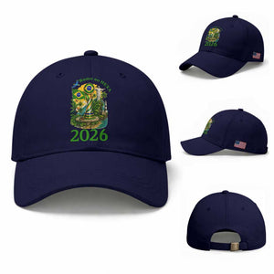 Rumo Ao Hexa Baseball Cap Brazil Soccer Fan 2026 Graphic TS12 Baseball Cap Universal Fit Dark Blue Print Your Wear
