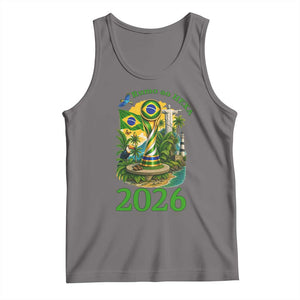 Rumo Ao Hexa Tank Top Brazil Soccer Fan 2026 Graphic TS12 Deep Heather Print Your Wear