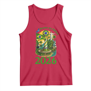 Rumo Ao Hexa Tank Top Brazil Soccer Fan 2026 Graphic TS12 Red Print Your Wear