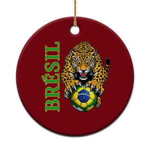 Brazil Soccer Jaguar Ceramic Ornament Football Supporter Gift TS12 1pc Red Print Your Wear