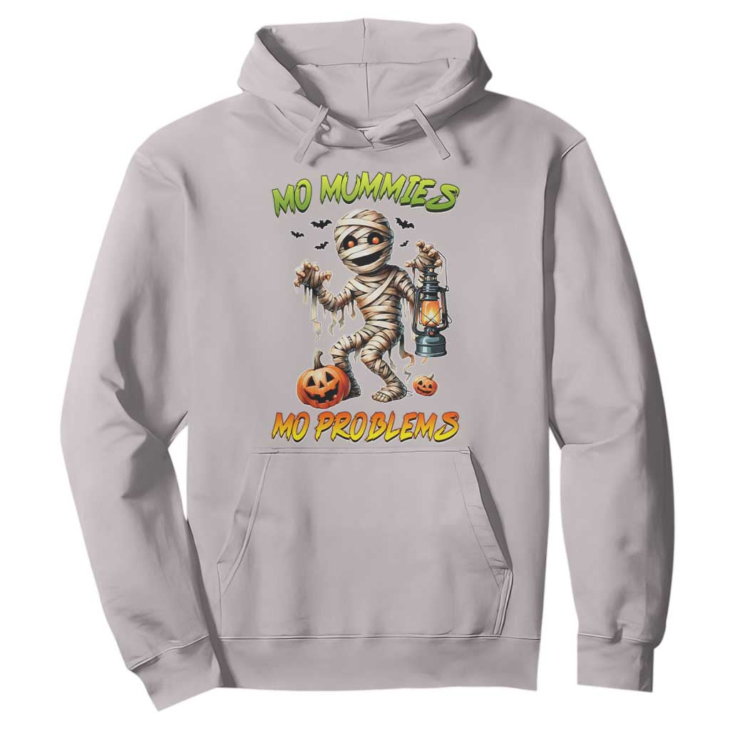 Halloween Mummy Hoodie Funny Mo Mummies Mo Problems TS12 Ice Gray Print Your Wear