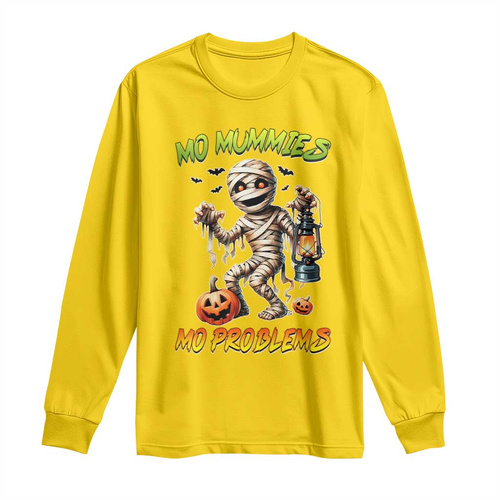 Halloween Mummy Long Sleeve Shirt Funny Mo Mummies Mo Problems TS12 Daisy Print Your Wear