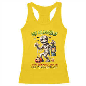 Halloween Mummy Racerback Tank Top Funny Mo Mummies Mo Problems TS12 Daisy Print Your Wear