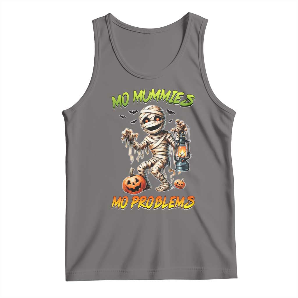 Halloween Mummy Tank Top Funny Mo Mummies Mo Problems TS12 Deep Heather Print Your Wear