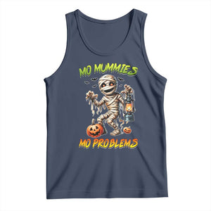 Halloween Mummy Tank Top Funny Mo Mummies Mo Problems TS12 Navy Print Your Wear