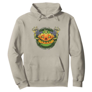 Funny Halloween Pumpkin Ghoul Hoodie Scary Zombie Hands TS12 Sand Print Your Wear