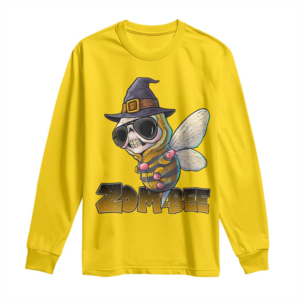 Halloween Zombie Bee Long Sleeve Shirt Zombee Funny Dabbing TS12 Daisy Print Your Wear