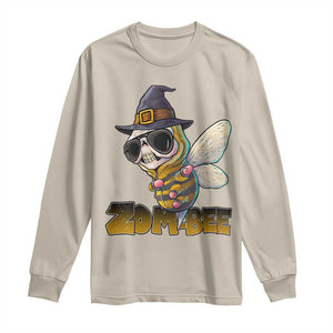 Halloween Zombie Bee Long Sleeve Shirt Zombee Funny Dabbing TS12 Sand Print Your Wear