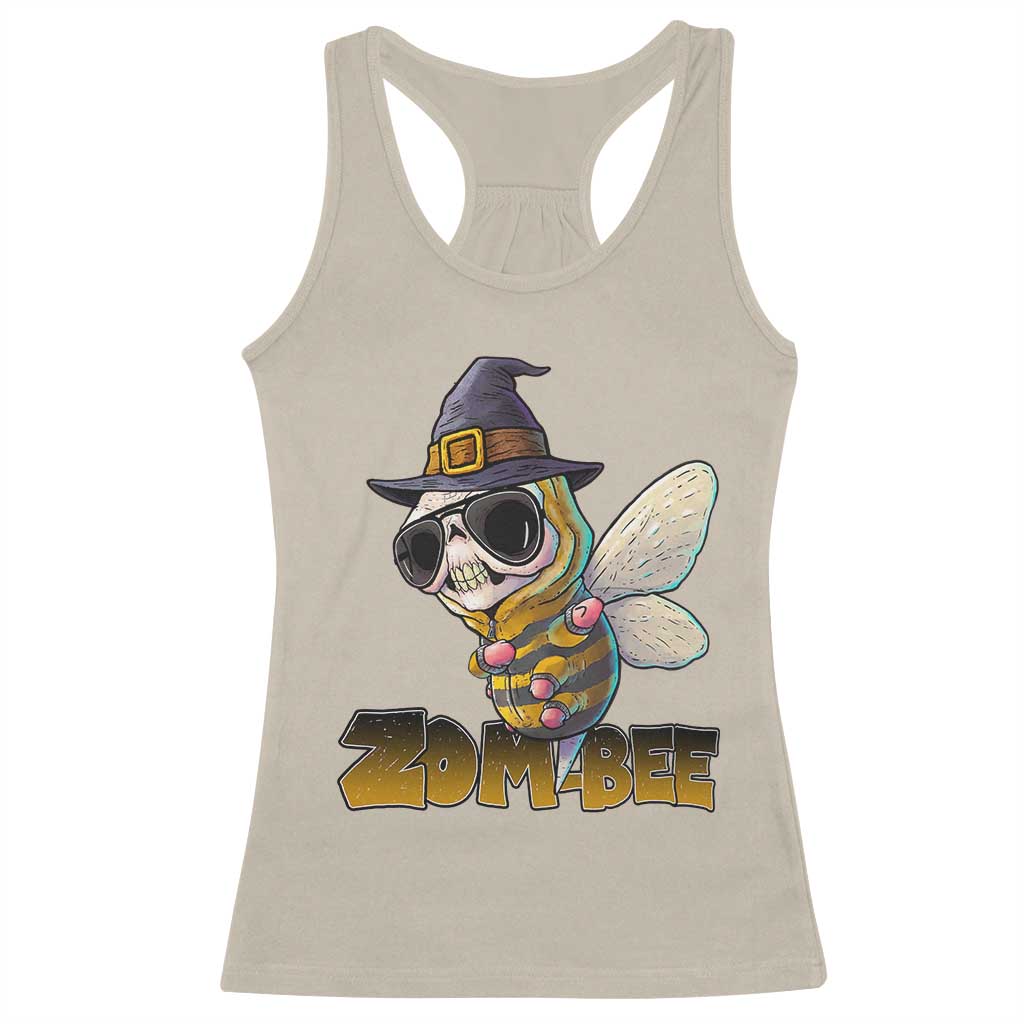 Halloween Zombie Bee Racerback Tank Top Zombee Funny Dabbing TS12 Sand Print Your Wear