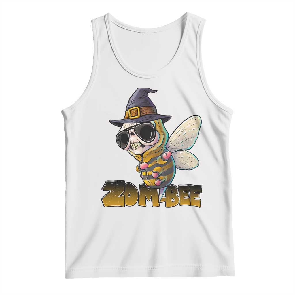 Halloween Zombie Bee Tank Top Zombee Funny Dabbing TS12 White Print Your Wear