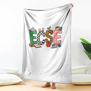 Early Childhood Special Education Teacher Throw Blanket ECSE Life TS12 Print Your Wear