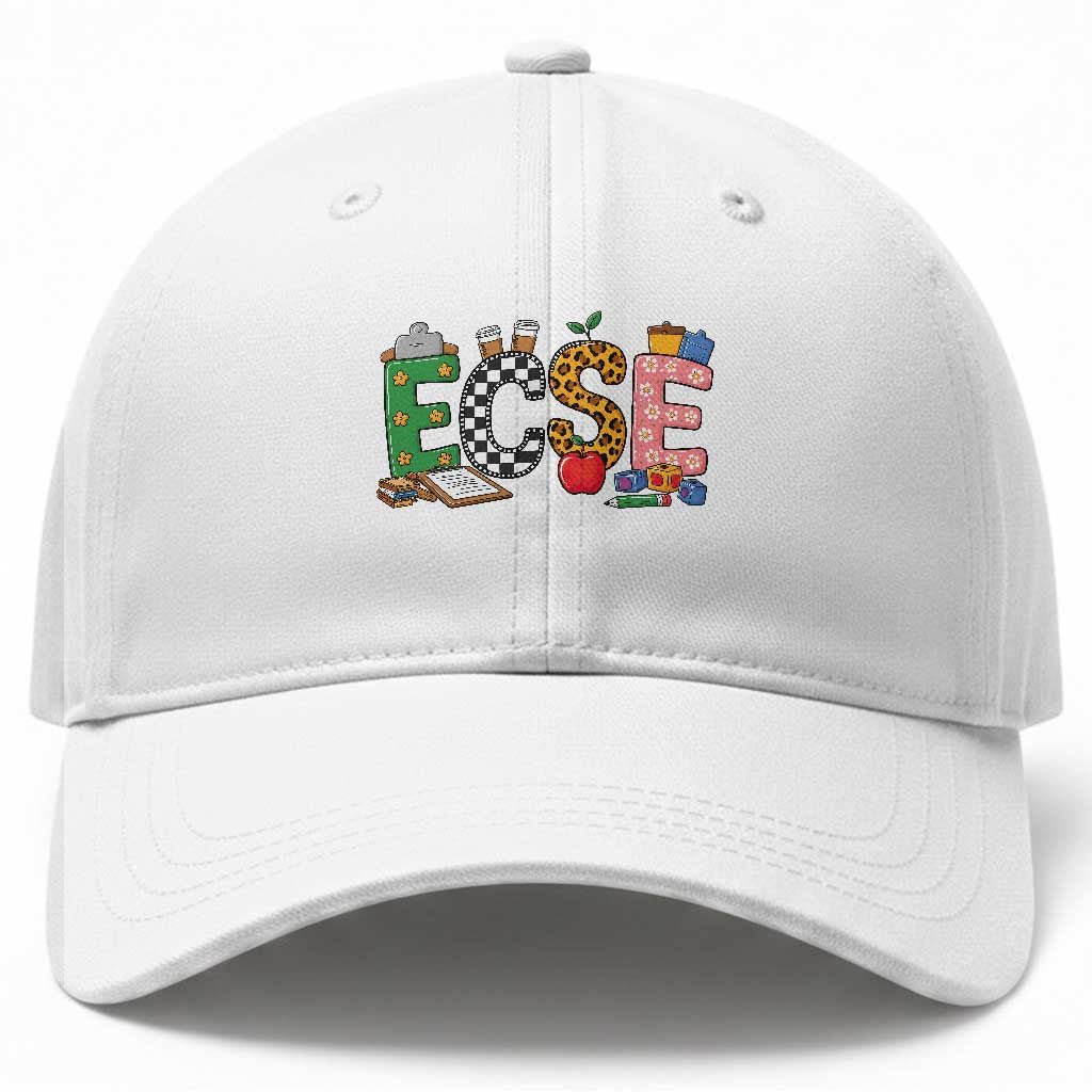 Early Childhood Special Education Teacher Baseball Cap ECSE Life TS12 Print Your Wear