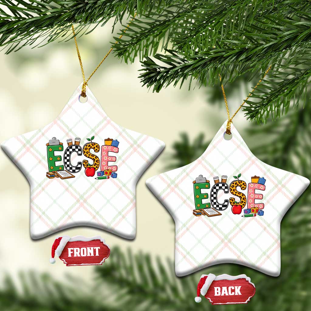 Early Childhood Special Education Teacher Ceramic Ornament ECSE Life TS12 Print Your Wear