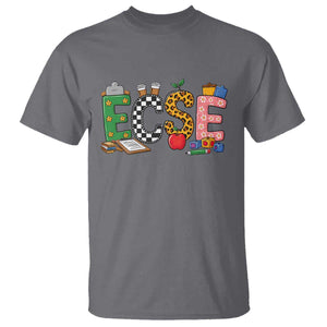 Early Childhood Special Education Teacher T Shirt ECSE Life TS12 Charcoal Print Your Wear