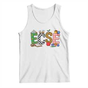 Early Childhood Special Education Teacher Tank Top ECSE Life TS12 White Print Your Wear