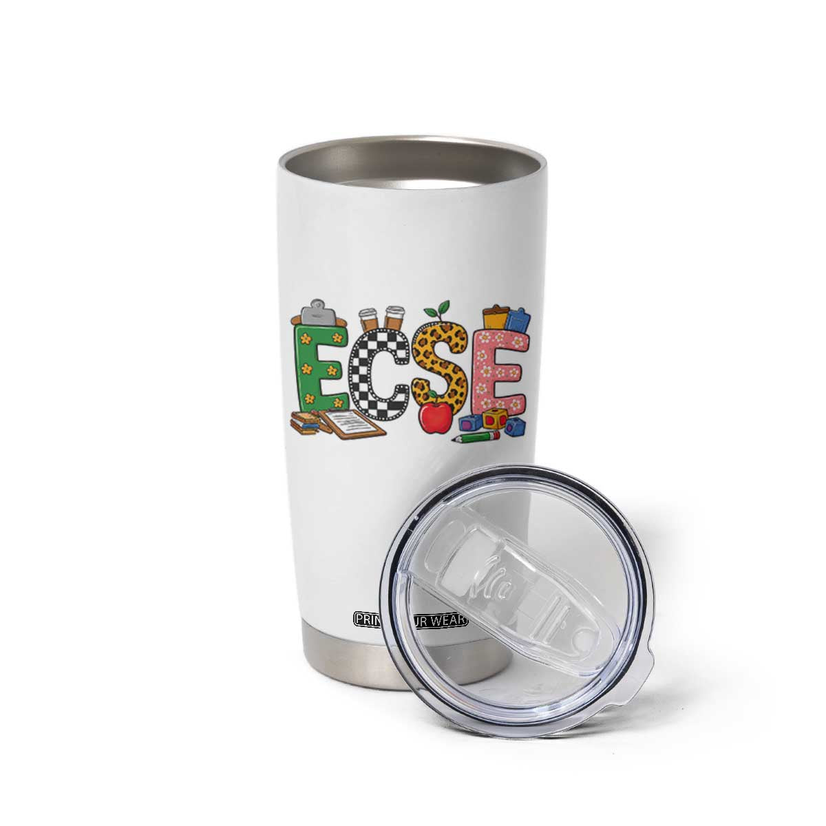 Early Childhood Special Education Teacher Tumbler Cup ECSE Life TS12 Print Your Wear
