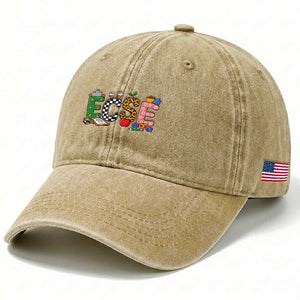 Early Childhood Special Education Teacher Washed Cotton Baseball Cap ECSE Life TS12 Print Your Wear