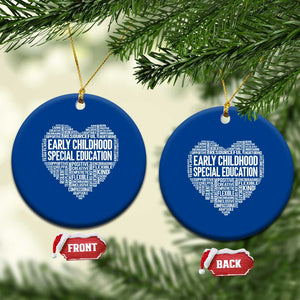 Early Childhood Special Education Teacher Ceramic Ornament Caring Compassionate Kindness TS12 1pc Blue Print Your Wear
