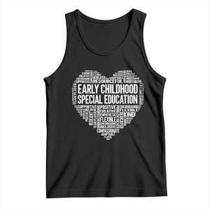 Early Childhood Special Education Teacher Tank Top Caring Compassionate Kindness TS12 Black Print Your Wear