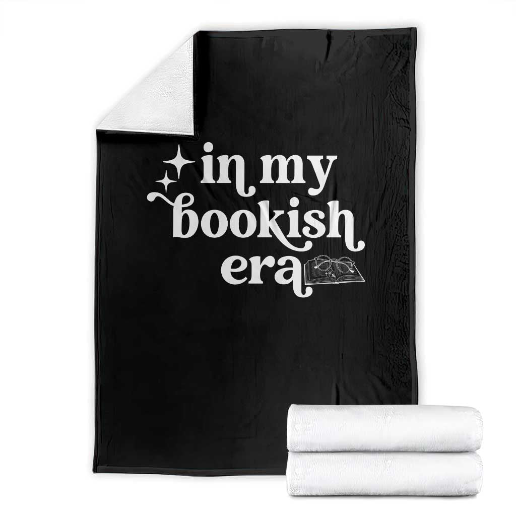In My Bookish Era Reading Gift Throw Blanket Book Lover TS12 Black Print Your Wear