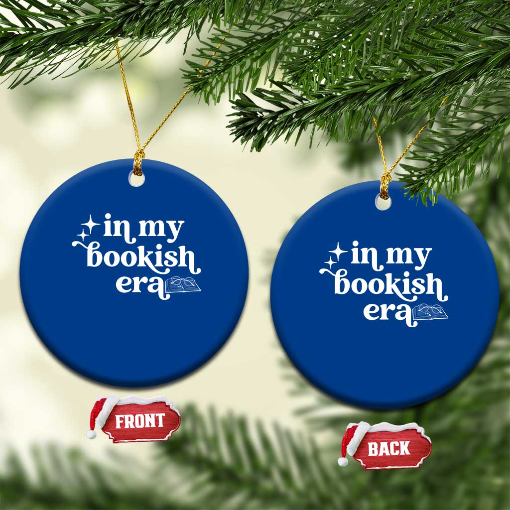 In My Bookish Era Reading Gift Ceramic Ornament Book Lover TS12 1pc Blue Print Your Wear