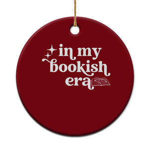 In My Bookish Era Reading Gift Ceramic Ornament Book Lover TS12 1pc Red Print Your Wear