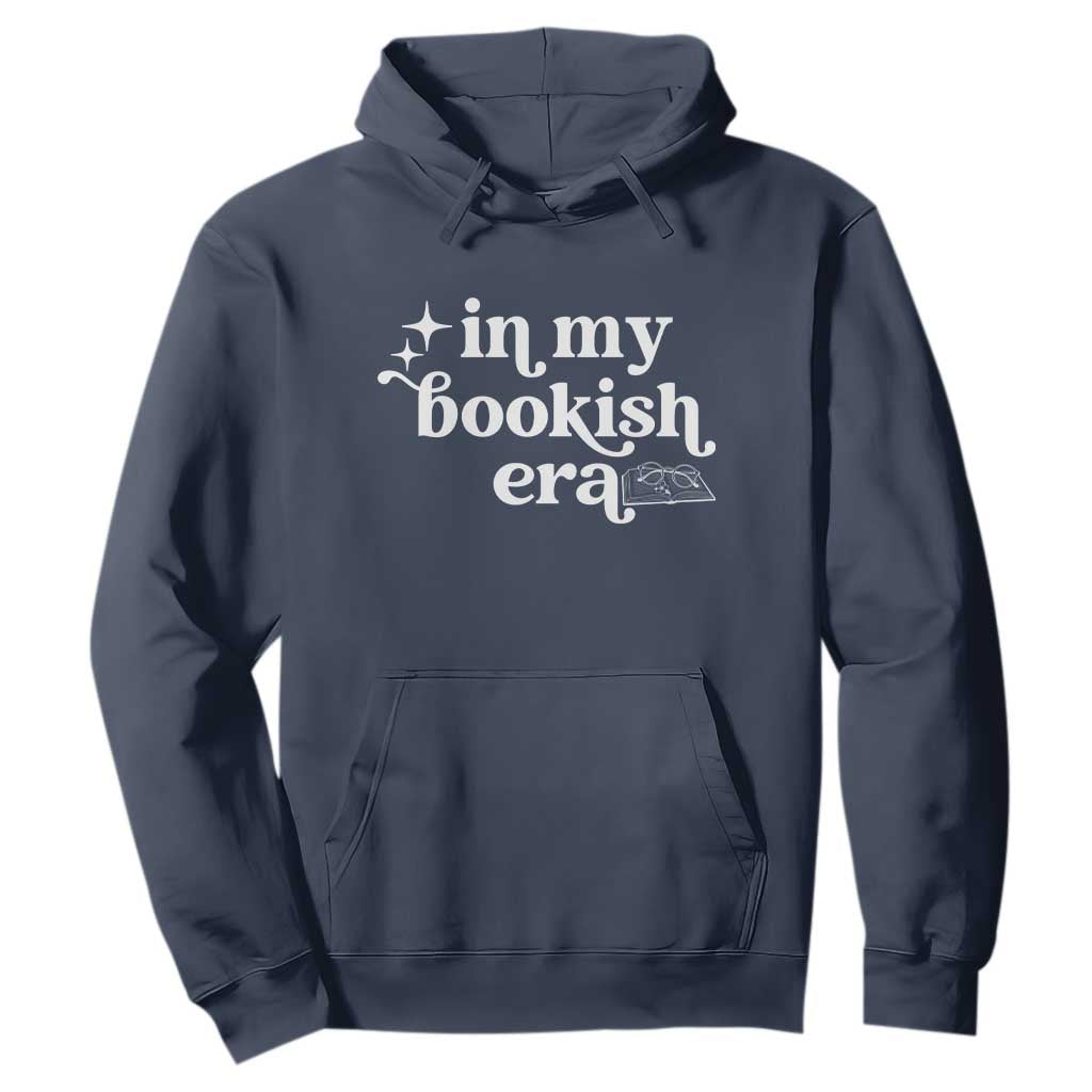 In My Bookish Era Reading Gift Hoodie Book Lover TS12 Navy Print Your Wear