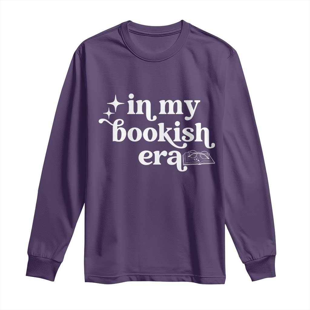 In My Bookish Era Reading Gift Long Sleeve Shirt Book Lover TS12 Purple Print Your Wear