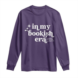 In My Bookish Era Reading Gift Long Sleeve Shirt Book Lover TS12 Purple Print Your Wear