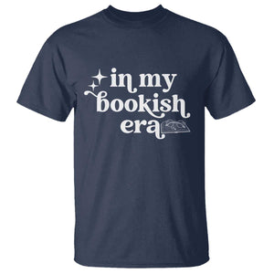 In My Bookish Era Reading Gift T Shirt Book Lover TS12 Navy Print Your Wear
