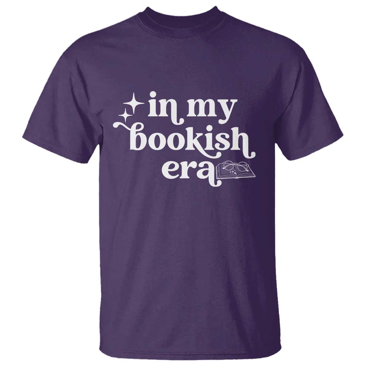 In My Bookish Era Reading Gift T Shirt Book Lover TS12 Purple Print Your Wear