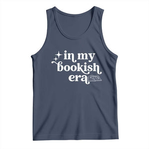 In My Bookish Era Reading Gift Tank Top Book Lover TS12 Navy Print Your Wear