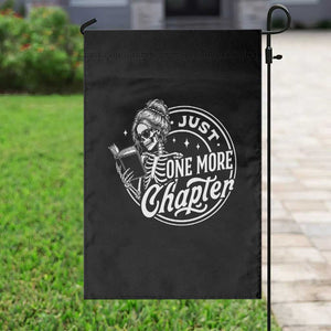 Just One More Chapter Skeleton Woman Garden Flag Book Lover Gift TS12 Print Your Wear