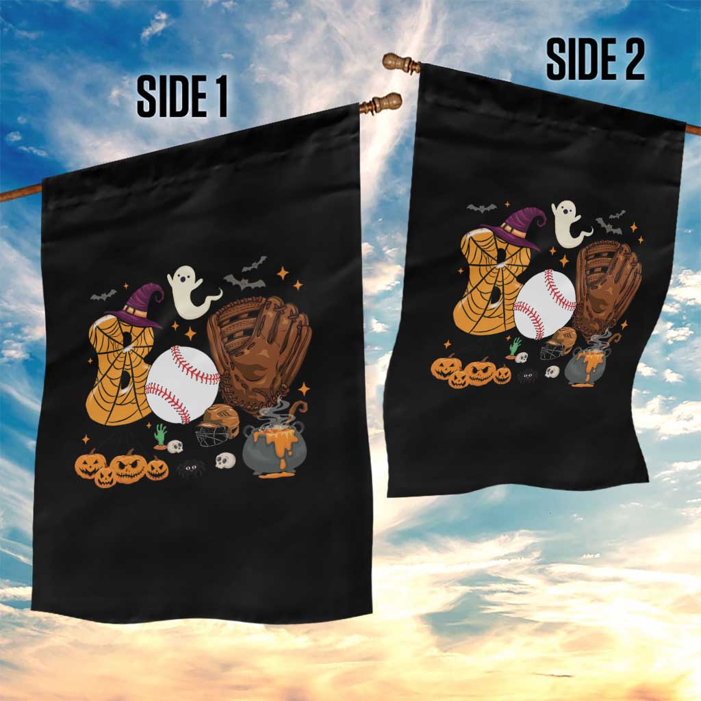 Halloween Baseball Garden Flag Funny Boo Player Gift For Catcher TS12 Print Your Wear
