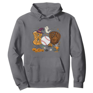 Halloween Baseball Hoodie Funny Boo Player Gift For Catcher TS12 Charcoal Print Your Wear
