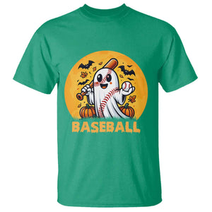 Funny Halloween Baseball T Shirt Cute Boo Playing Ball Gift TS12 Irish Green Print Your Wear