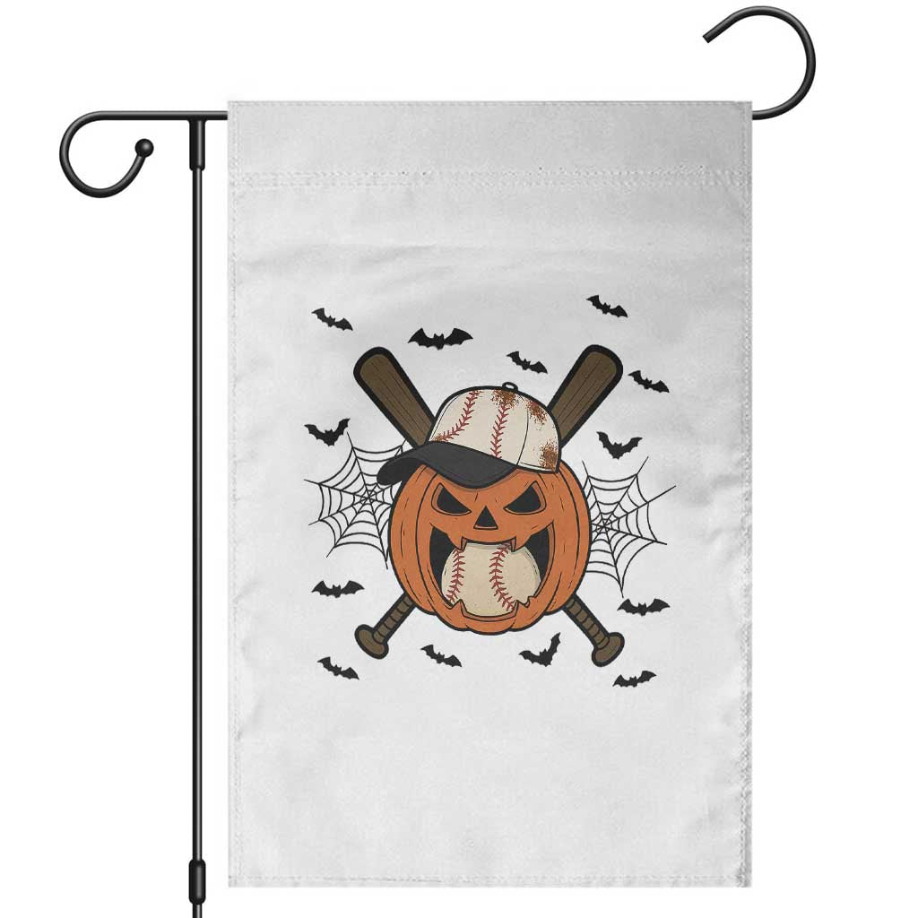 Creepy Jack O Lantern Baseball Garden Flag Halloween Gift TS12 White Print Your Wear