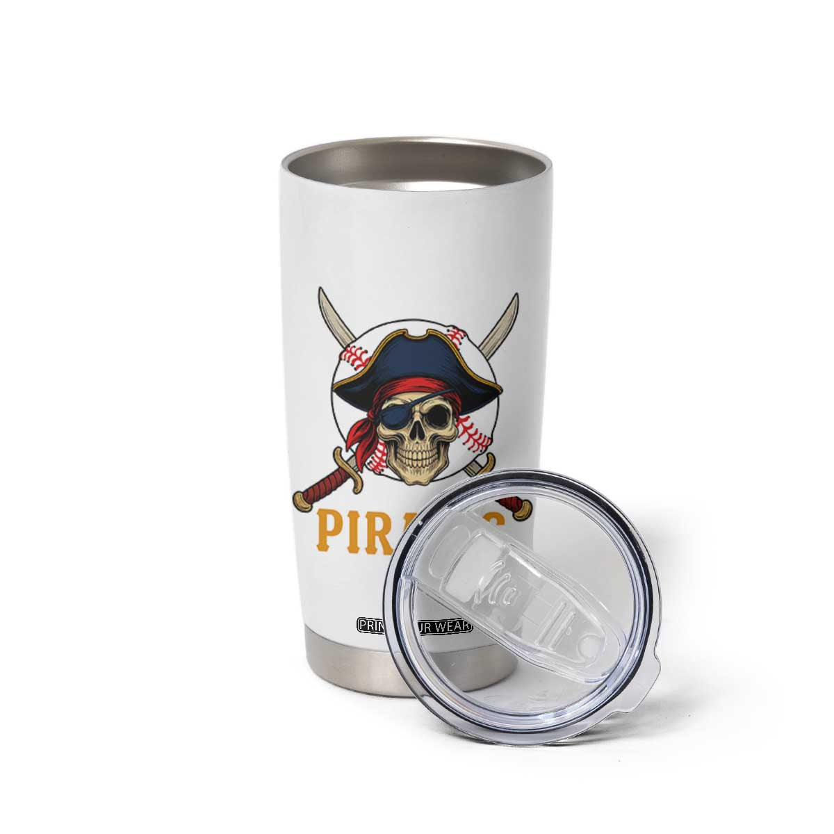 Pirates Baseball Tumbler Cup Skeleton Sport Lover Gift TS12 Print Your Wear