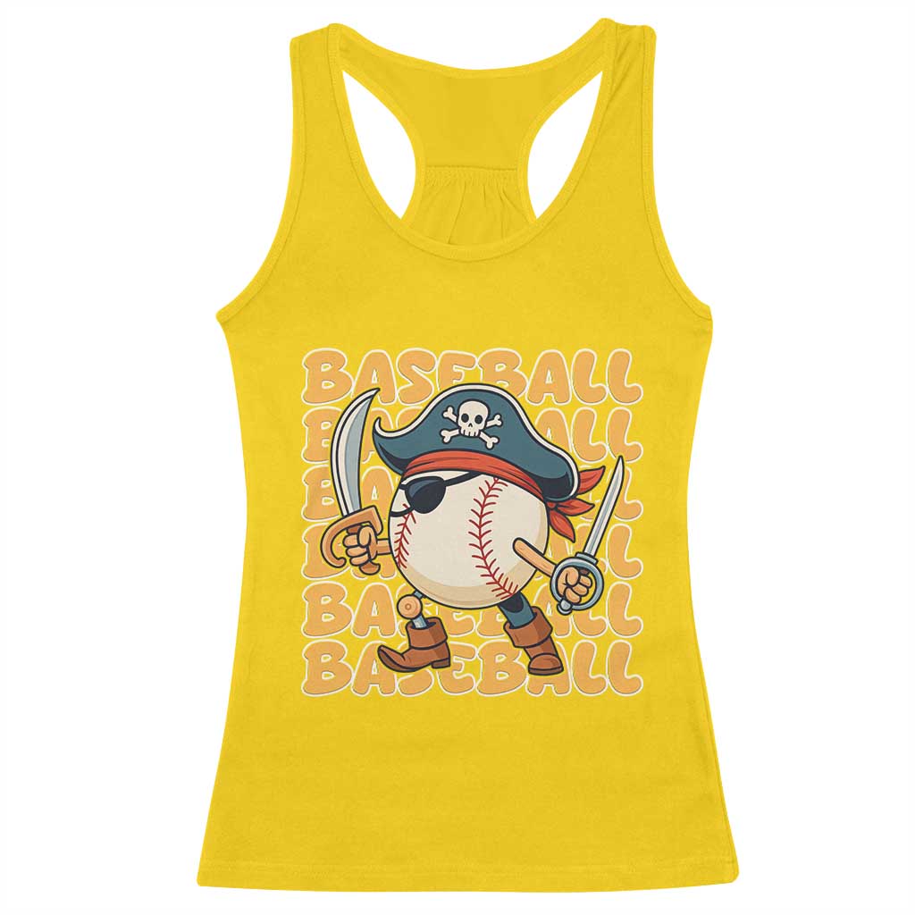 Funny Pirate Baseball Racerback Tank Top Sport Lover Gift TS12 Daisy Print Your Wear